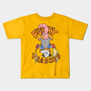 furry trashed Kids T-Shirt